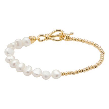 Kyoto Pearl Athena - Pearl Drop T Bar Bracelet