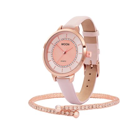 Moon Eclipse Rose Shimmer Watch Set Rose 