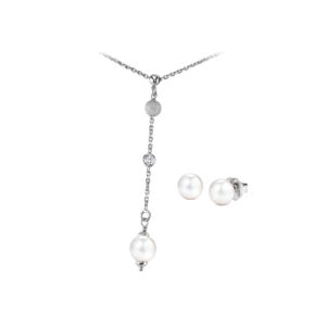 JOIA De Majorca Pearl Necklace & CZ Bezel Stardust Set